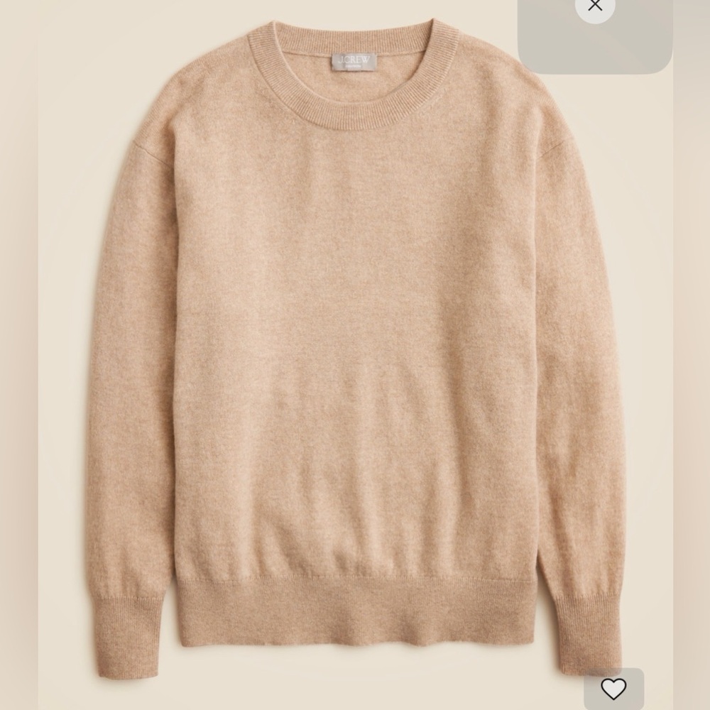 J Crew Relaxed Crewneck cashmere sweater. Size XS.